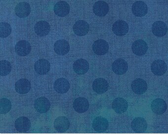 Grunge Hits the Spot - BasicGrey for Moda Fabrics 30149 56 Dark Sea Blue - Priced by the 1/2 yard