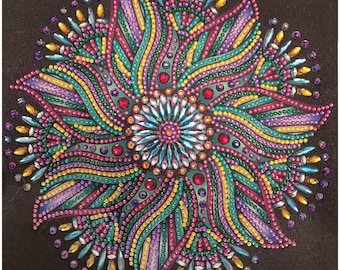 Uniquely Crafts 5D Diamond Painting Kit - Windmill 12"x12" - Beginner - Partial Drill - Sold by the Kit