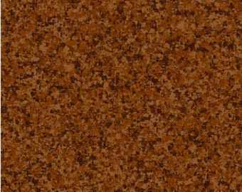 Warm Brown Solid Textured Fabric - Quilting Treasures QT Basics Color Blend - 23528 AJ - Priced by the  1/2 yard