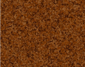 Warm Brown Solid Textured Fabric - Quilting Treasures QT Basics Color Blend - 23528 AJ - Priced by the  1/2 yard