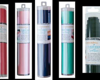 Kimberbell Embroidery PU Leather - Machine or Hand Embroidery - Single Sheet 8" x 24" - Choose Color