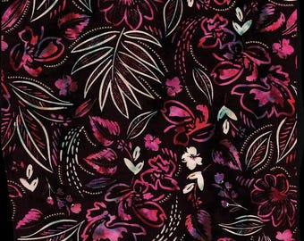 Expressions Batik Tjaps -  BT 23070 227 Black Cherry Chutney -  Chalk & Charcoal Collection - Riley Bake Designs - Priced by the half yard