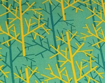 Twigs Tree Fabric - Birds of a Feather by Mark Hordyszynski for Michael Miller Fabric DC 6207 Teal - Priced by the 1/2 yard