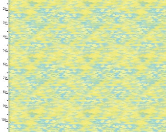 Mystic Ocean - Reflection - Water ripple - Sunlight ripple  - Fabric Edition 3 Wishes - 14609 Yellow - Priced by the 1/2 yard