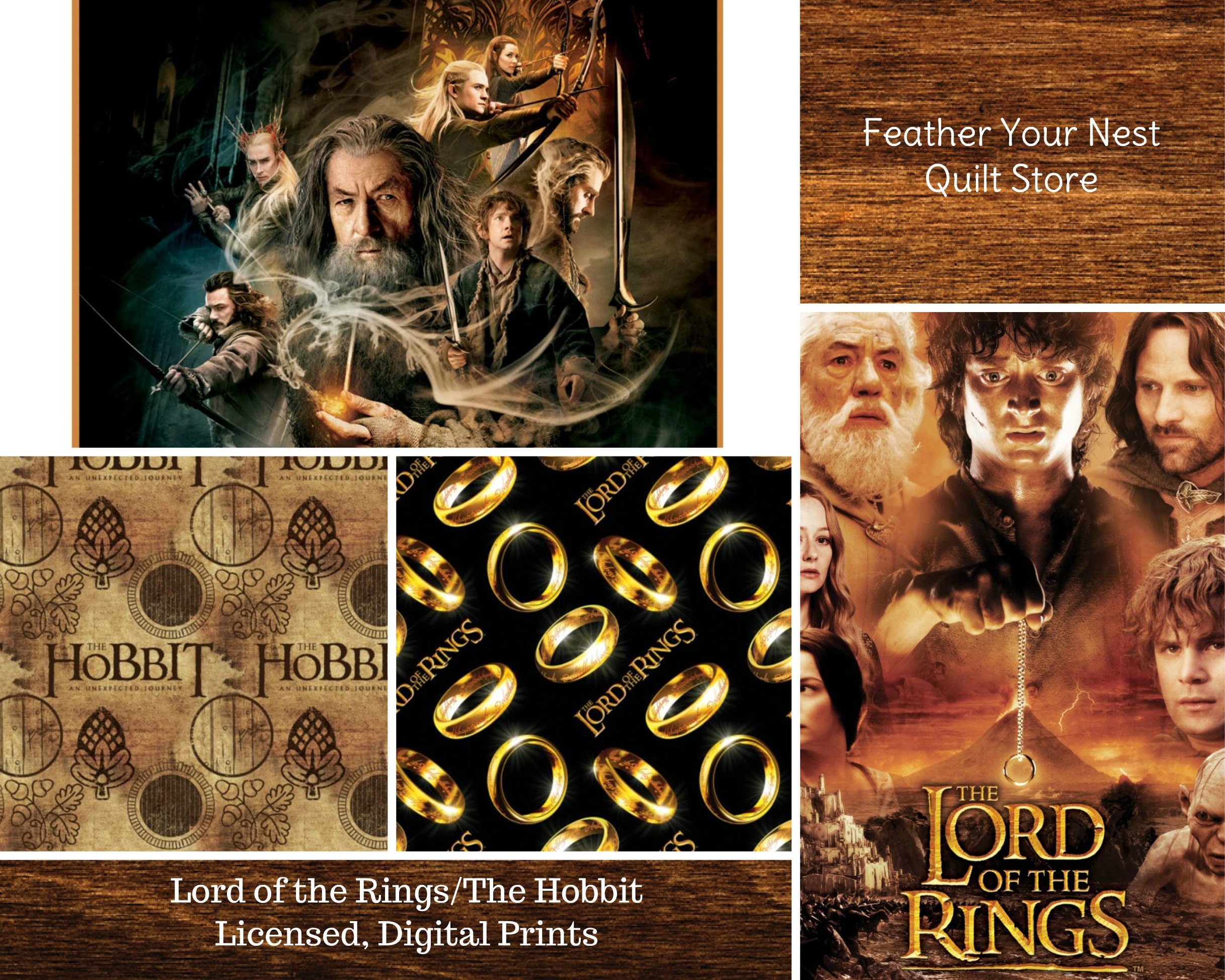 Hobbit Fabric, Lord of the Rings, Precious The Fellowship of the Ring