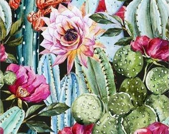 Uniquely Crafts 5D Diamond Painting Kit - Cactus 16"x16" - Beginner - Partial Drill - Sold by the Kit