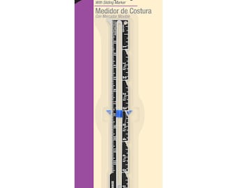 Sewing Gauge with Movable Slider Dritz 620 - Aluminum 6-Inches