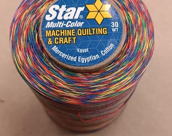 889 Mexicana YLI Thread 1200 yards - 30wt V38 H7 889 Variegated Egyptian Cotton