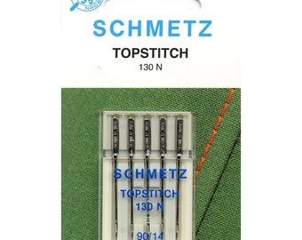 Schmetz Size 90/14 Topstitch Machine Needle - 5 Needles per pack - 1793