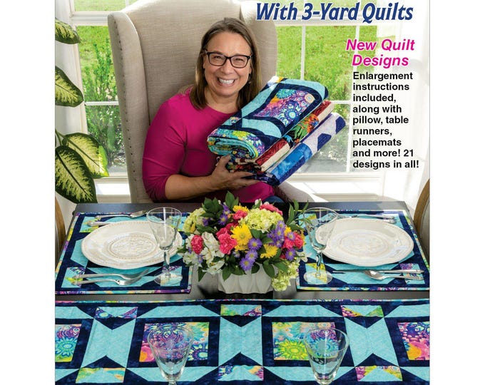 Featured listing image: Make it Home - 3-Yard Quilt Book by  Fran Morgan -  FCA032541 Softcover 21 Projects - 27 Pages with Color Illustrations