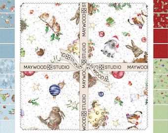 One Snowy Day - 10-Inch Square Collection - Hannah Dale for Maywood Studio - 42 piece set