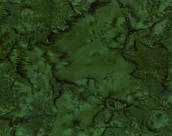 Hoffman Bali Batik - 1895 141 Pine Green -  Dark Green Hoffman Fabrics  - Priced by the Half Yard