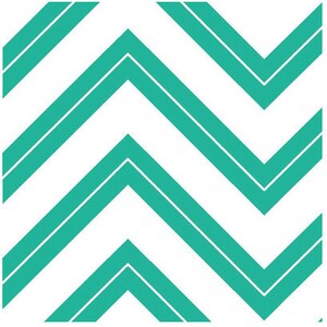 Chevron Fabric - Cruzin' Zig Zag by Barbara Jones of QuiltSoup for Henry Glass 5993 01 Teal blue - Priced by the 1/2 yard