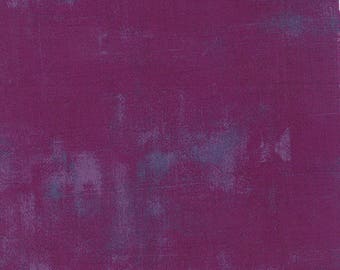 Purple Textured Fabric - Plum Grunge by BasicGrey for Moda Fabrics 30150 243 Purple with blue accent - Priced by the 1/2 yard