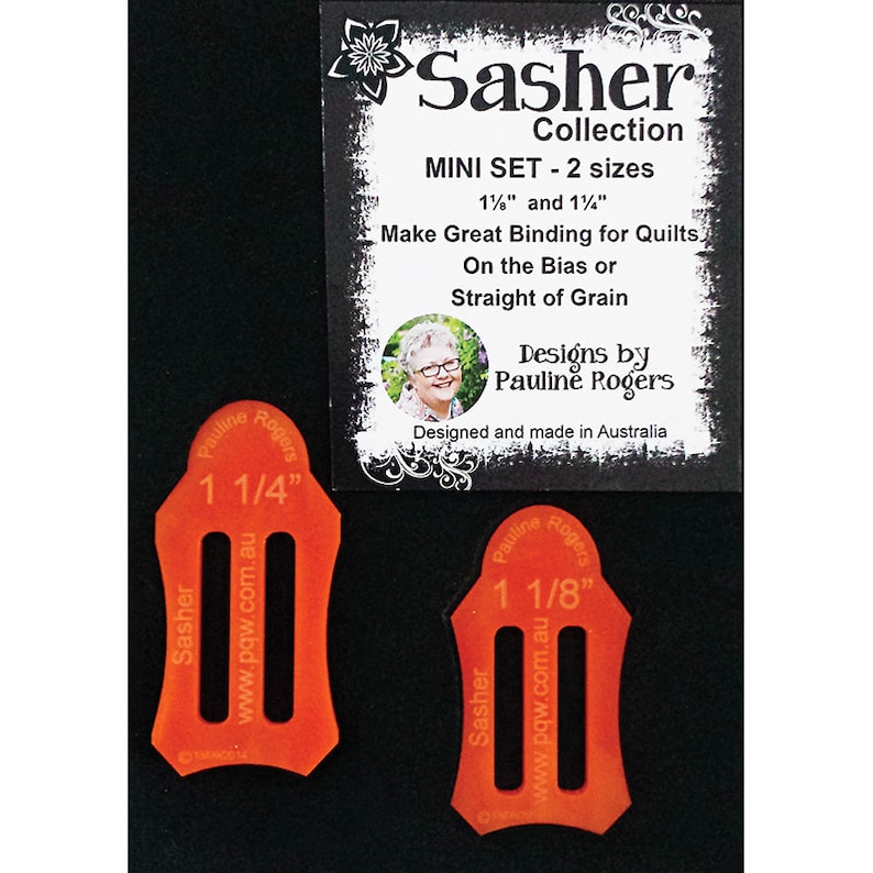 Pauline's Quilters World Bias Sasher Strip Tool Choose from three sizes Mini, Small, Medium sold by the Unit set Mini - Binding