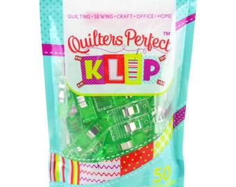 Perfect Klip Fabric Clips 50ct bag - Klip It Simple Seam - Choose Color Pack
