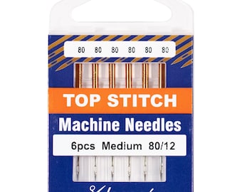 Topstitch Machine Needle - Size 80/12 - Klasse - 6 Needles per pack - AA 5118-080