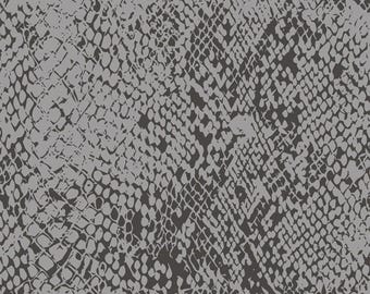 Chiffon Polyester Fabric - Snake 1433 9P 1 - David Textiles - Gray Black 57-Inch Wide - Priced by the Half Yard