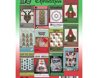 Villa Rosa Quilts of Christmas - 12 Quilt Patterns - Various Designers
