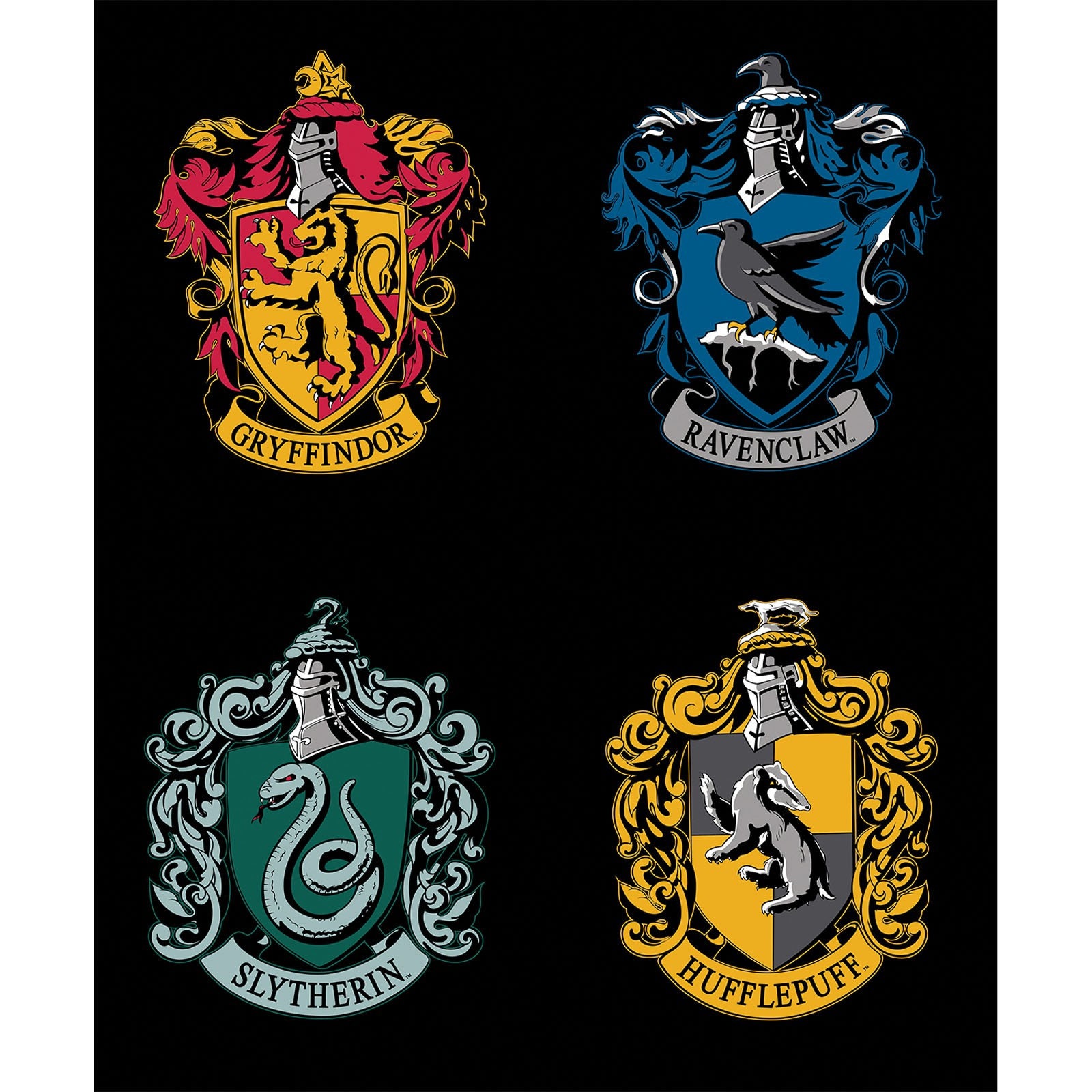 Ravenclaw House Crest Fabric Harry Potter Fabric Print 100% 