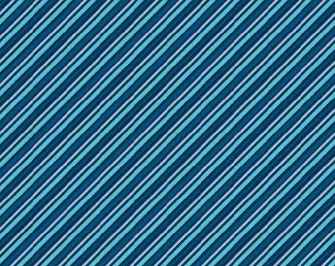 Featured listing image: Underwater Wonders - Diagonal Stripe Deep Blue 36298 474 - Priced by the half yard