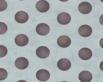 Polka Dot Canvas Fabric - Hometown Barbershop Dots by Sweetwater for Moda Aqua Sky 5464 23T - Half yard & 24-inch option