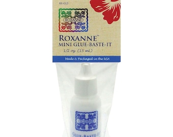 Roxanne Mini Glue Baste-It .50 oz Bottle - Water-Based Glue Baste - Colonial Needle Co.