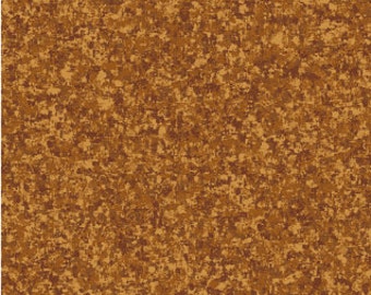 Nutmeg Solid Textured Fabric - Quilting Treasures QT Basics Color Blender - 23528 A - Priced by the 1/2 yard