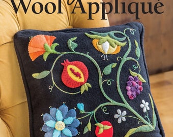 Wool Pattern Book - Gorgeous Wool Applique - Softcover by Deborah Gale Tirico for CT Publishing # 11146CT 8 projects - DIY