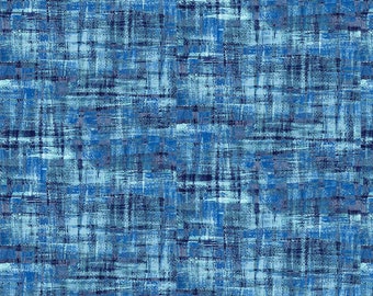 Brushstrokes Tonal - Blue 19704 - Paintbrush Studio - Priced by the half yard