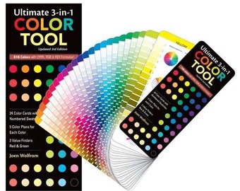 Ultimate 3-in-1 Color Tool by Joen Wolfrom  - Color Wheel Cards - Portable Color Wheel 10792