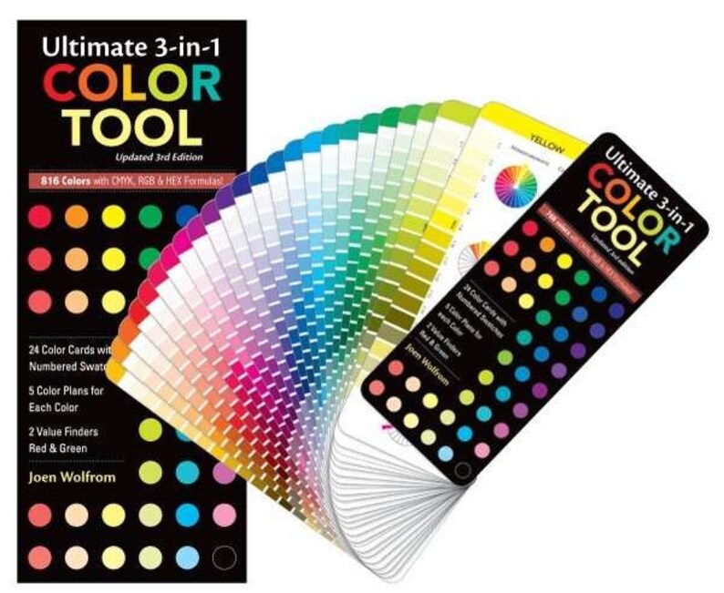 Ultimate 3in1 Color Tool by Joen Wolfrom Color Wheel Cards Etsy
