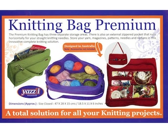 Yazzii CA485 Knitting Bag Premium  - CA 485 Purple - sold by the Each - Shown with samples not included