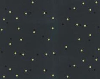 Moda Fabric - Ombre Confetti V & Co. Metallic Dots - Soft Black 10807 331M - Priced by the half yard