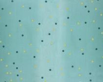 Moda Fabric - Ombre Confetti V & Co. Metallic Dots - Lagoon Blue Turquoise 10807 207M - Priced by the half yard