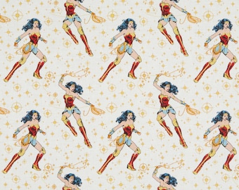 Wonder Woman 84 - Super Hero Poses - Super Hero Women - Women of DC Comics  - Camelot 23400822 - Priced by the 1/2 yard