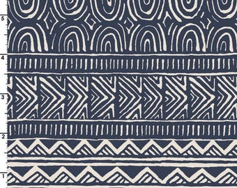 Breezeway Stripe - 10392 B2 - Maywood Studio - Blue - priced by the half yard