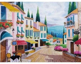 Camelot Dotz Diamond Painting Kit - Quaint Cobblestone 212300905 - Full Drill - Intermediate - Sold by the Kit
