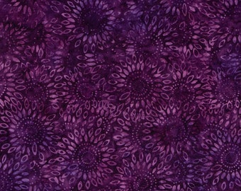 Expressions Batik Tjaps - BTHH 1048 Purple Sangria Starburst - Riley Blake Designs- Priced by the half yard