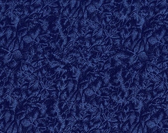 Fairy Frost Fabric - CM 0376 Indigo Blue - Pearlized Metallic Fabric - Michael Miller - Priced by the 1/2 Yard