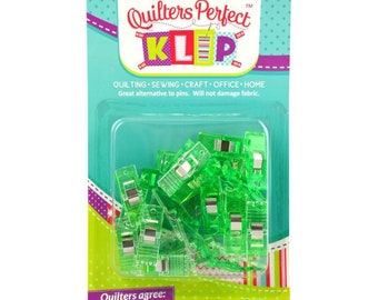 Perfect Klip Fabric Clips 25-ct  Binding Clips - Klip It Simple Seam - Choose Color Pack