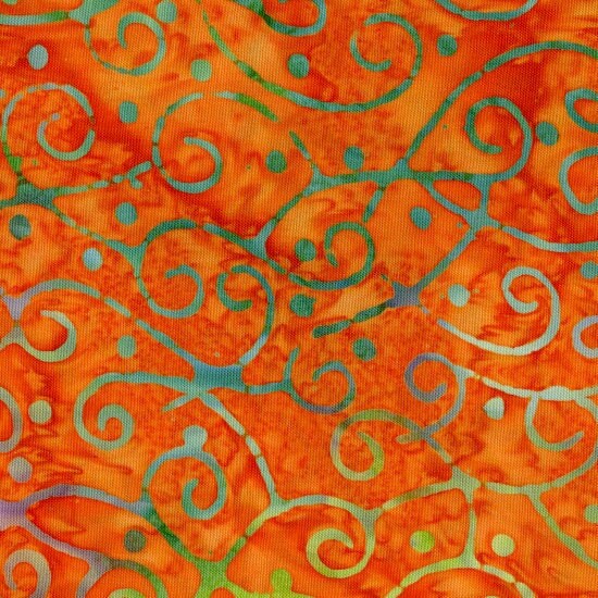 Amazon Batik Fabric Swirl Scrollwork Blank Quilting 9223 33