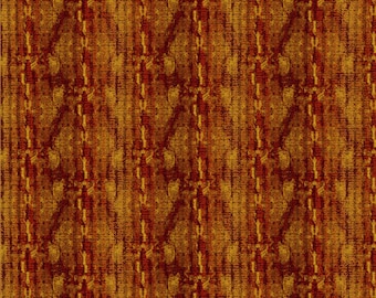 Floral Metallic Stripe Fabric - 6JYD Red Dreamscape - In The Beginning Jason Yenter  - Priced by the 1/2 yard