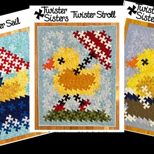 Twister Duck Patterns - Twisted Sister - Variable Size Pattern - Uses Twister Tool - TWS 128, 127, 126