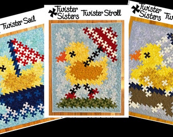 Twister Duck Patterns - Twisted Sister - Variable Size Pattern - Uses Twister Tool - TWS 128, 127, 126