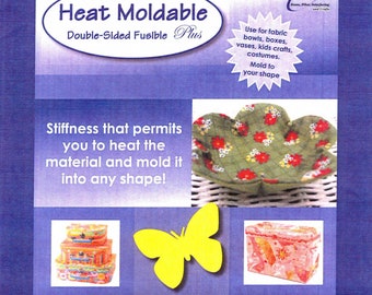 Bosal Heat Moldable Interface -  Double Sided Fusible - Bosal 491-B White - 20-inch x 36-inch Package - Patterns sold separately