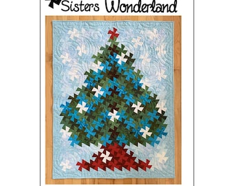Twister Wonderland Tree - Pinwheel Quilt Pattern - Twister Sisters Designs - Pattern Only TWS114 -  DIY Project  (Tool Required)