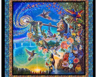 Natures Music Panel 50000 - Verena Wild for Elizabeths Studio - Priced by the 36-Inch Panel