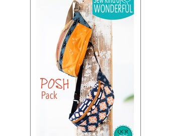 Posh Pack Fanny Pack Pattern featuring Mini Quick Curve Ruler - Sew Kind of Wonderful By Jenny Pedigo SKW506 - DIY Pattern
