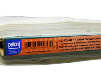Pellon EZ 12 - One-sided pressure sensitive iron on fusible web - One Yard, 12-Inch wide - Applique